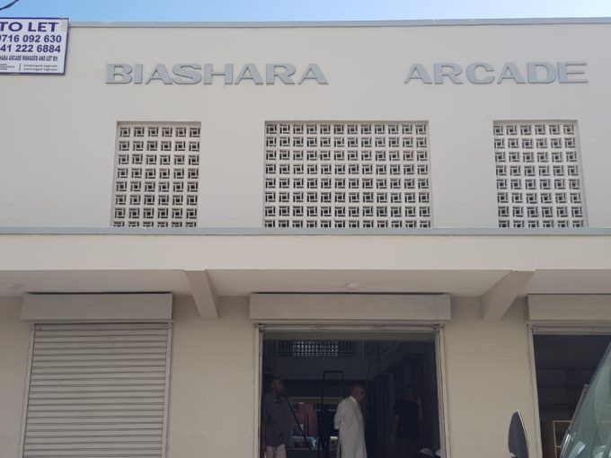 BIASHARA ARCADE BUILDING SHOPS TO LET,Location Off Moi Avenue street (Jua Kali area) CBD-Mombasa